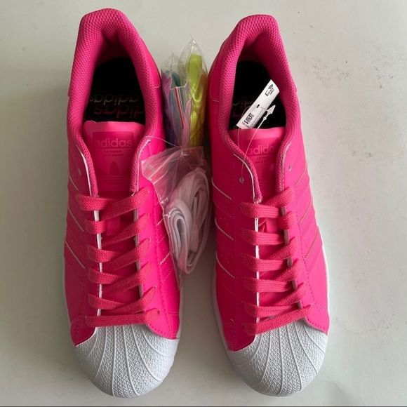 adidas Other - Adidas Sz 8 Men’s Superstar Pink Sneakers NWT